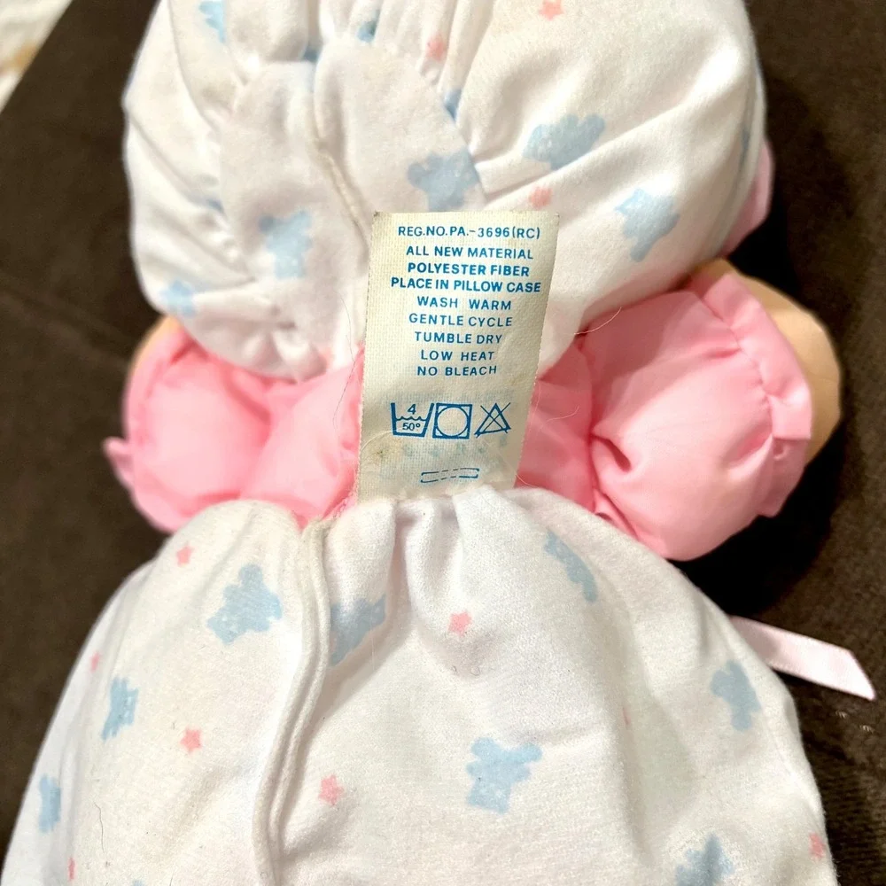1992 Fisher Price Puffalump Kids NEWBORN Baby Doll Nightgown Bunting Vintage 12